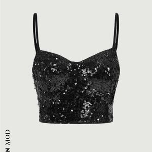 Sequin Bustier Cami Top